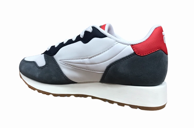 Fila sneakers da ragazzo Retroque Jr 1011420.92B white-navy-red Asymmetric Lace Guide