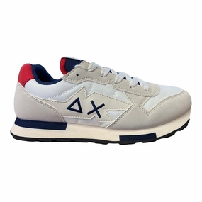 rainy running Sun68 scarpa sneakers da ragazzo Boy's Niki Solid Z32318 01 bianco