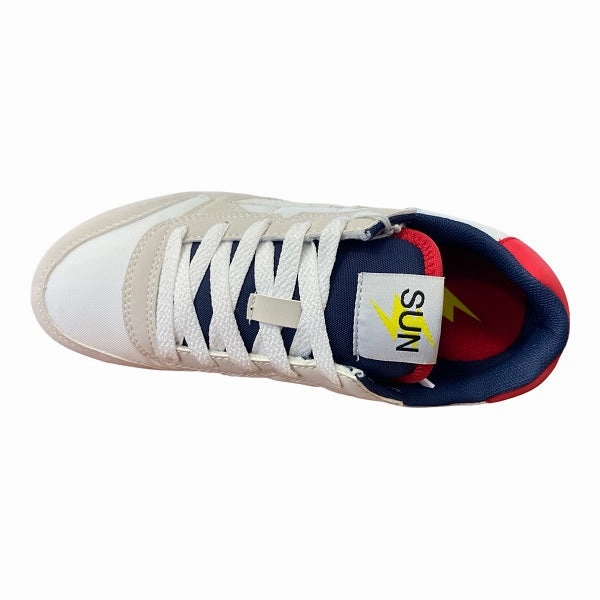 Sun68 scarpa sneakers da ragazzo Boy's Niki Solid Z32318 01 bianco multipurpose - functionality shoes loose - fit