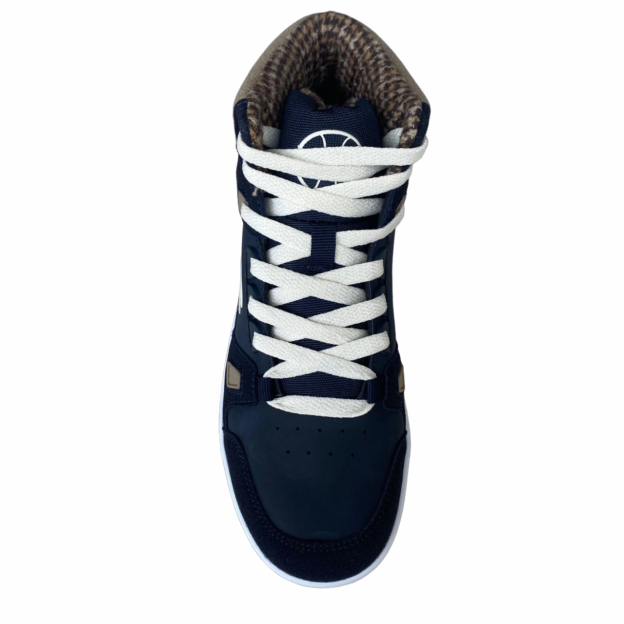 Champion scarpa sneakers alta da ragazzo Rebound Mid Winterized S32719 BS501 blu-bianco-beige Rugged Multi Density Layering