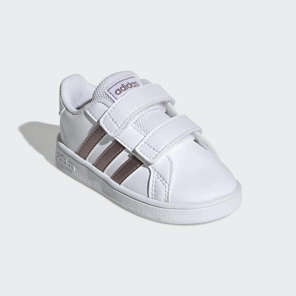 basketball - compatible running shoes Adidas scarpa sneakers con strappo da bambino Grand Court I EF0116 bianco