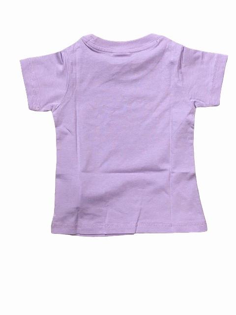 AllDay Comfort Champion 2T-shirt manica corta da ragazza Legacy American CLassics C Logo 404237 WW009 WHT/LVN bianco-glicine