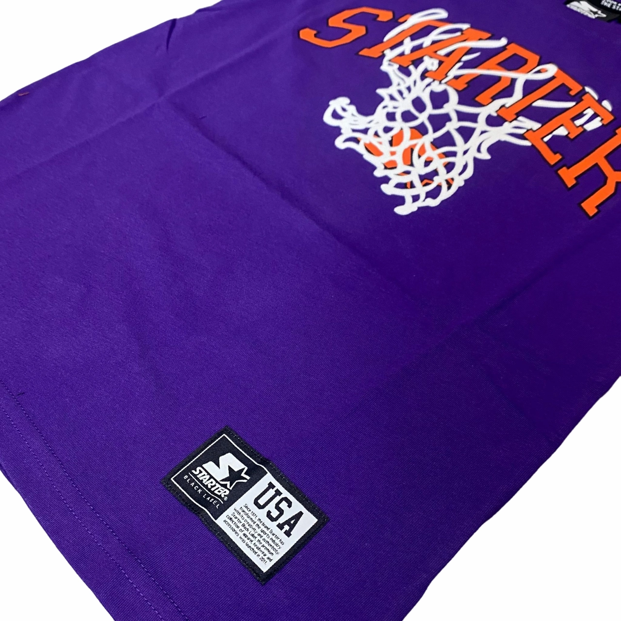 Modern Layering Starter maglietta manica corta da ragazzo con stampa avanti 1251 viola