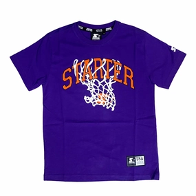 OdorResistantTechnology Wool combination Starter maglietta manica corta da ragazzo con stampa avanti 1251 viola