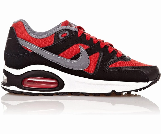PU midsole running shoes Sports equipment Nike scarpa sneakers da ragazzo Air Max Command Flex GS 407759 600 rosso