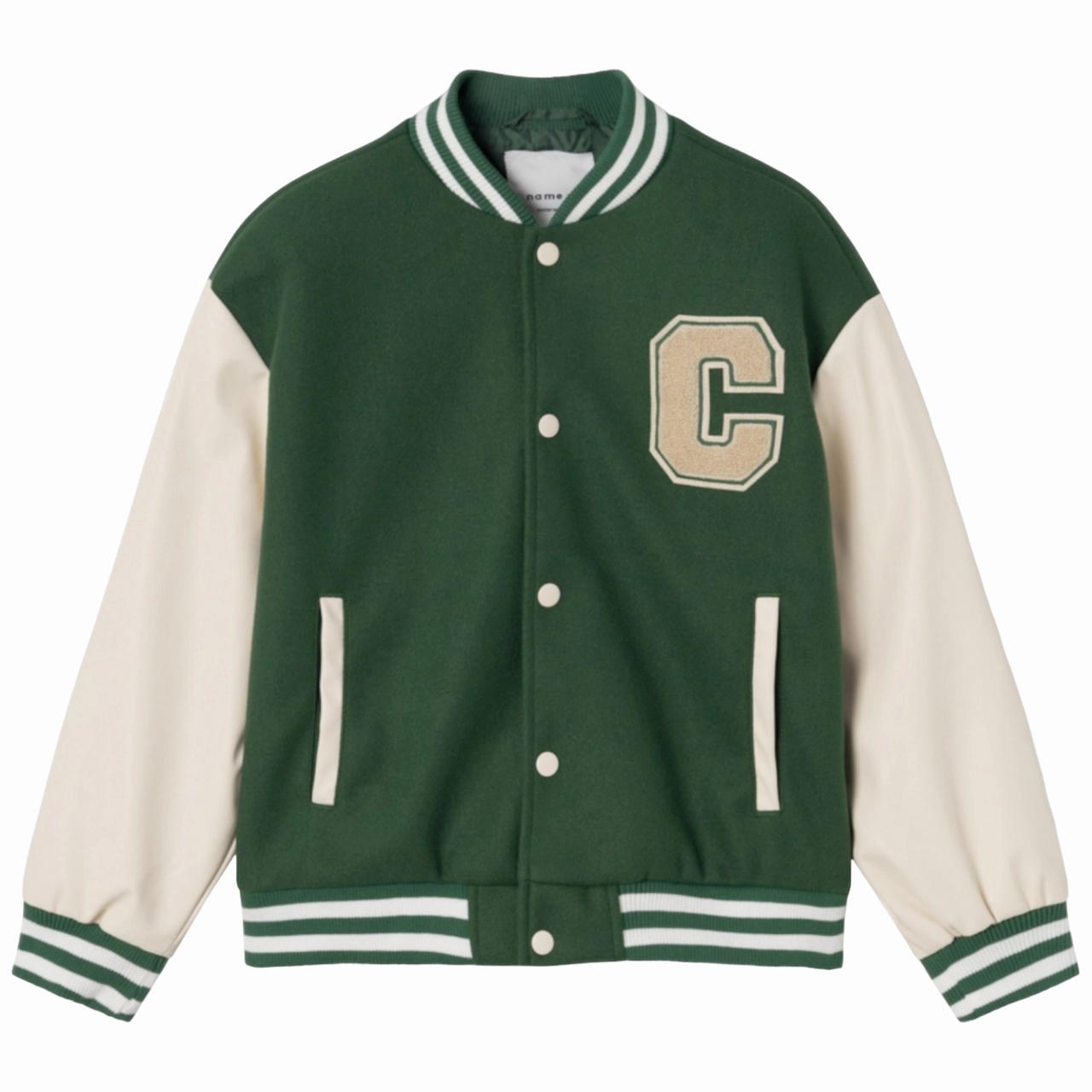 Short name it giubbotto bomber da ragazzo Miley 13231180 verde-panna