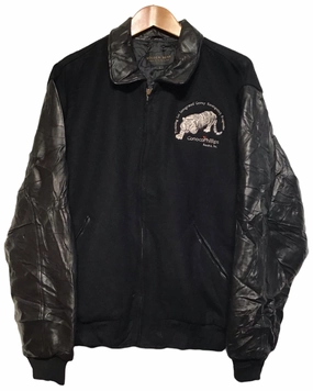 Lightweight Fill Road Trip ConocoPhillips Leather Bomber Jacket (Size  XL)