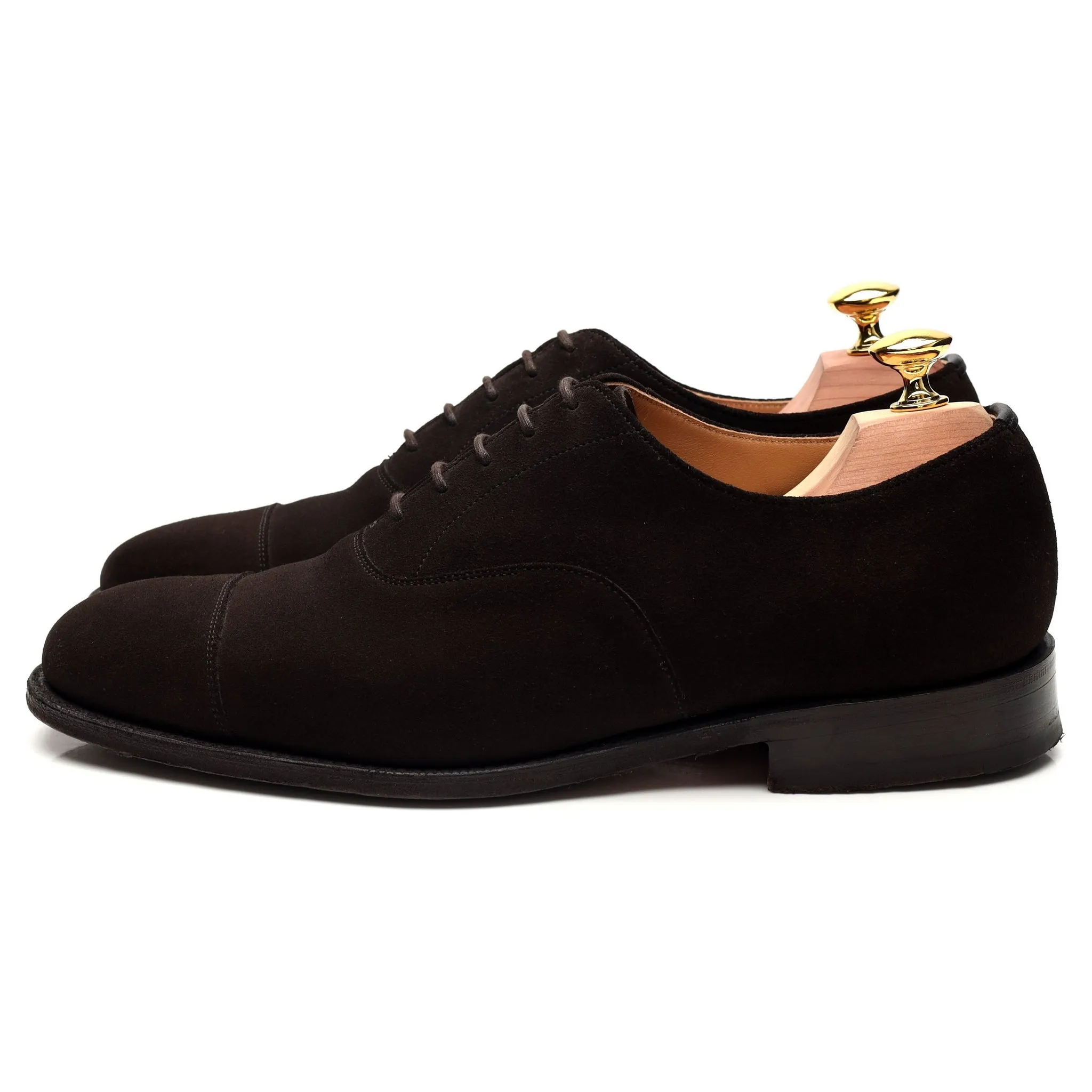 'Consul' Dark Brown Suede Oxford UK 7 F