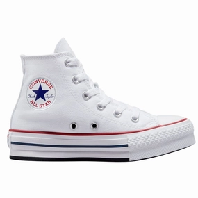Converse All Star Chuck Taylor Eva Lift Hi Junior Tela 272856C | Sneakers alta Platform bianca Solid Color running for health shoes