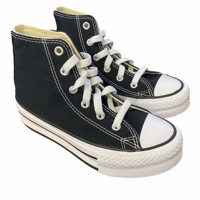 perforated - design Converse scarpa sneakers da ragazzi Chuck Taylor All Star Lift Platform 372859C nero-bianco