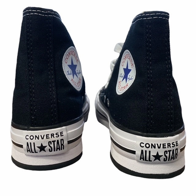 Energy Transfer System Converse scarpa sneakers da ragazzi Chuck Taylor All Star Lift Platform 372859C nero-bianco