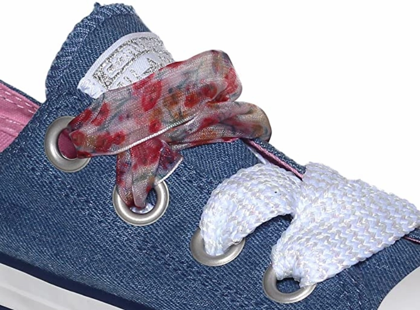 Converse scarpa sneakers in tela bassa CTAS Big Eyelet OX 660973C blu chiaro Heel Lock Technology Breathable Heel Panel