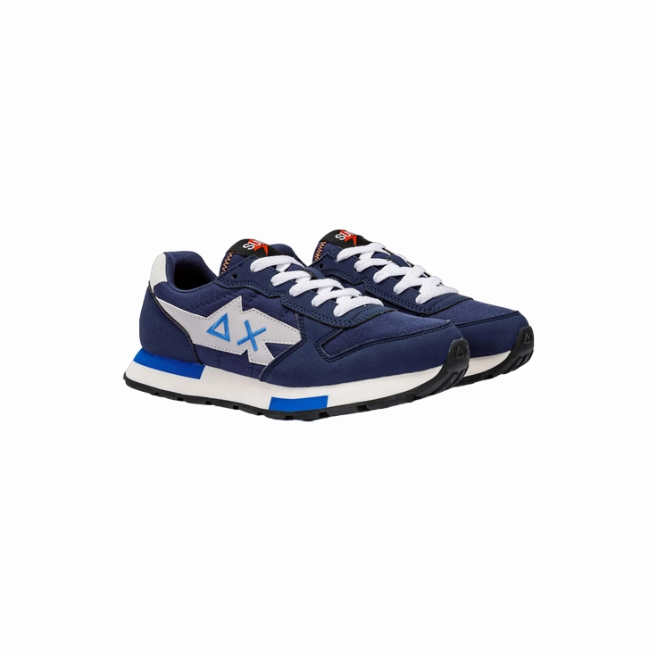 Sun68 scarpa sneakers da ragazzo Jaki Niki Solid Z43321T 07 blu running in a spinning studio shoes anime - themed running shoes