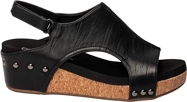 Corky’s Volta II Sandal Black Smooth
