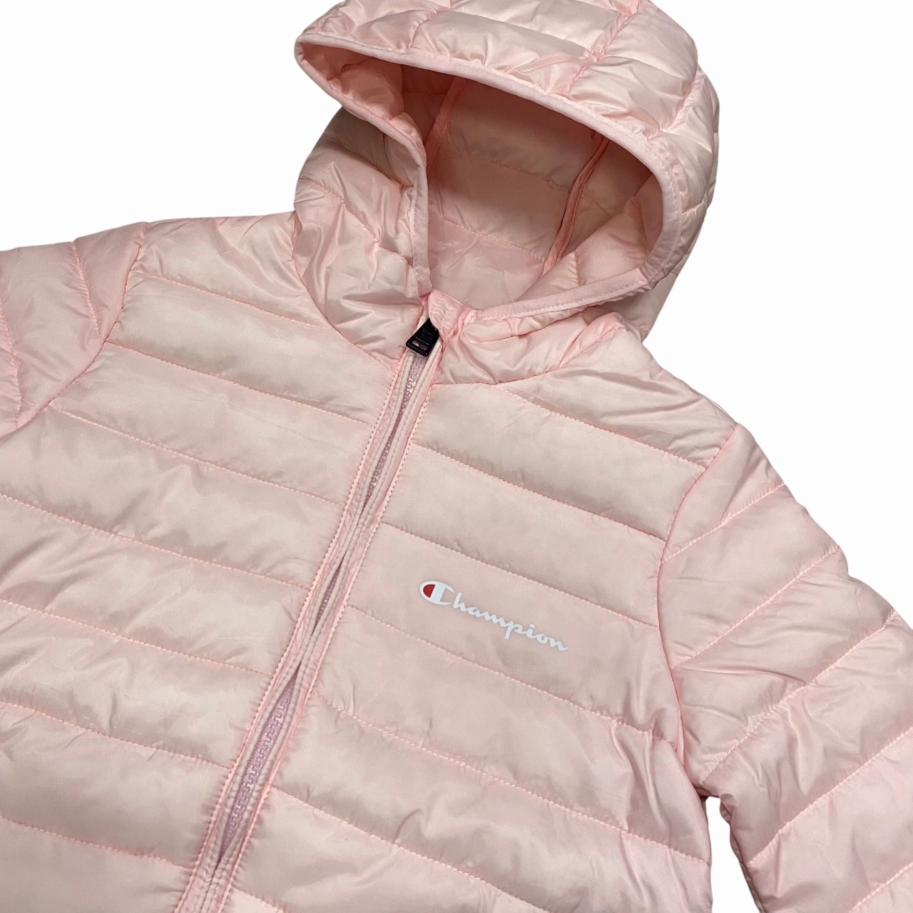 Champion giubbino con cappuccio da ragazza 307135_PS195 rosa Double Layer Closure