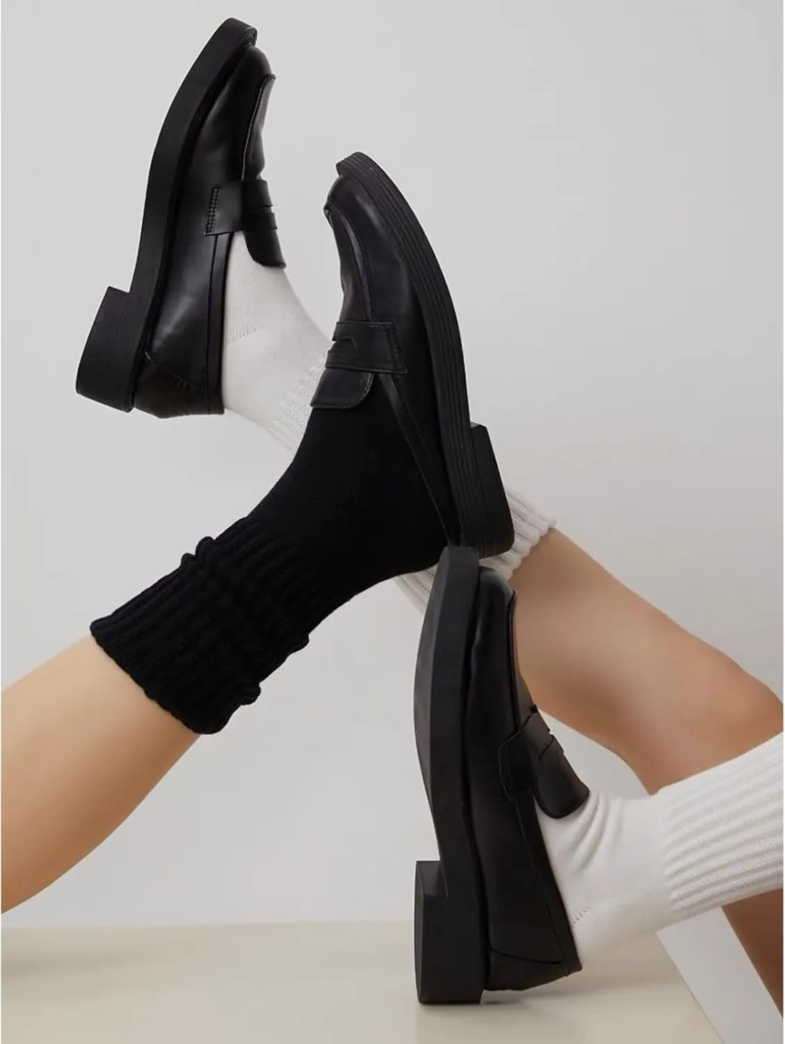 Crew Socks - Women's Multipair Cotton Cushioned Athletic Slouch Socks