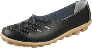 CsgrFagr Slip On Women Comfort Walking Flat Loafers Casual Shoes Driving Loafers Walking Shoes for Women Womens Summer Shoes Size 6 (Black, 8.5)