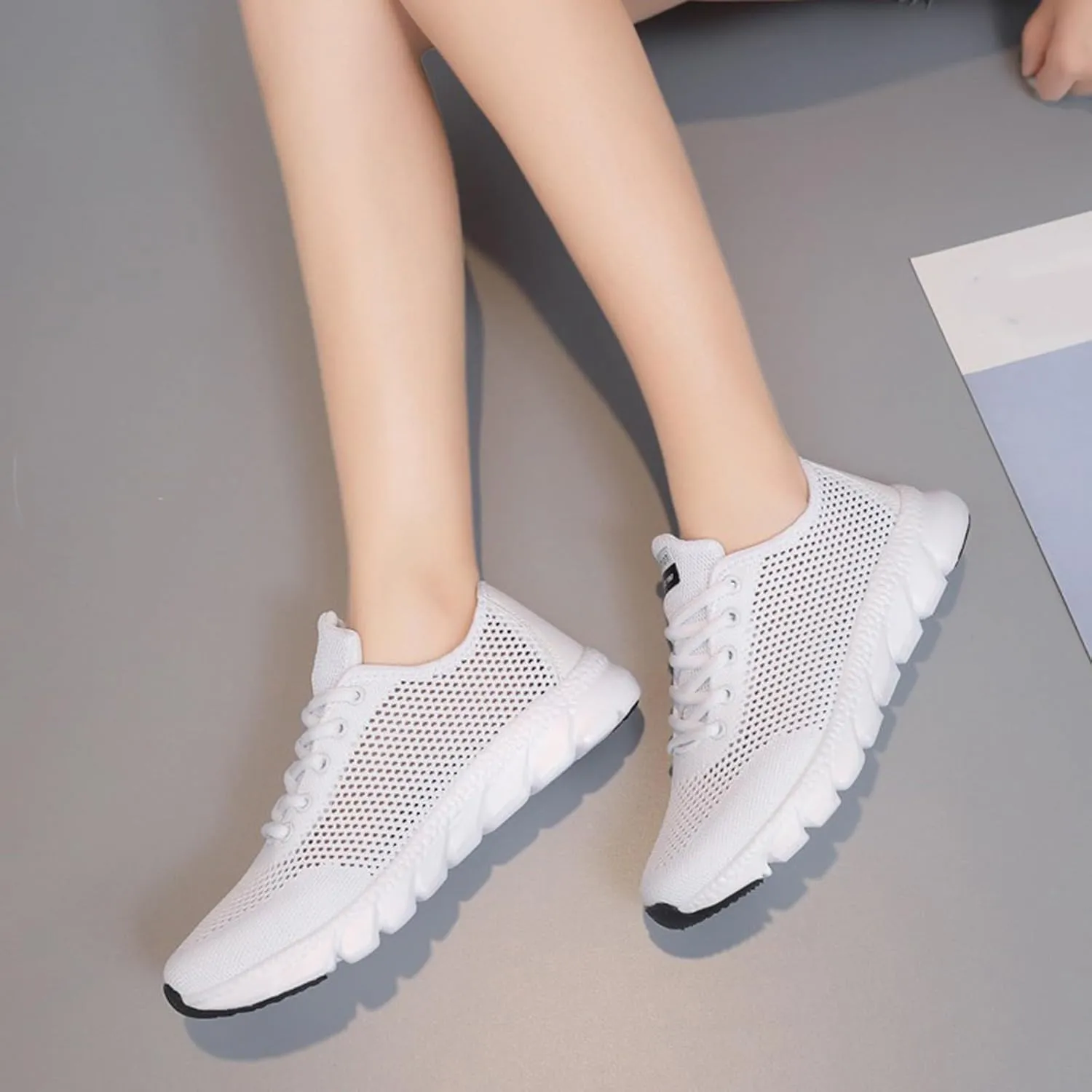 Cushion Comfortable Running Tennis Shoes for Women Sports Workout Gym Shoes for Running Standing All Day Shoe