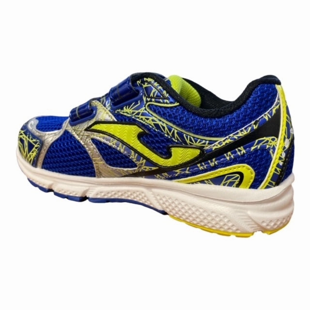 Joma scarpa da ginnastica da bambino con strappo Jet 605 blu argento arch supports Micro Perforation Ventilation