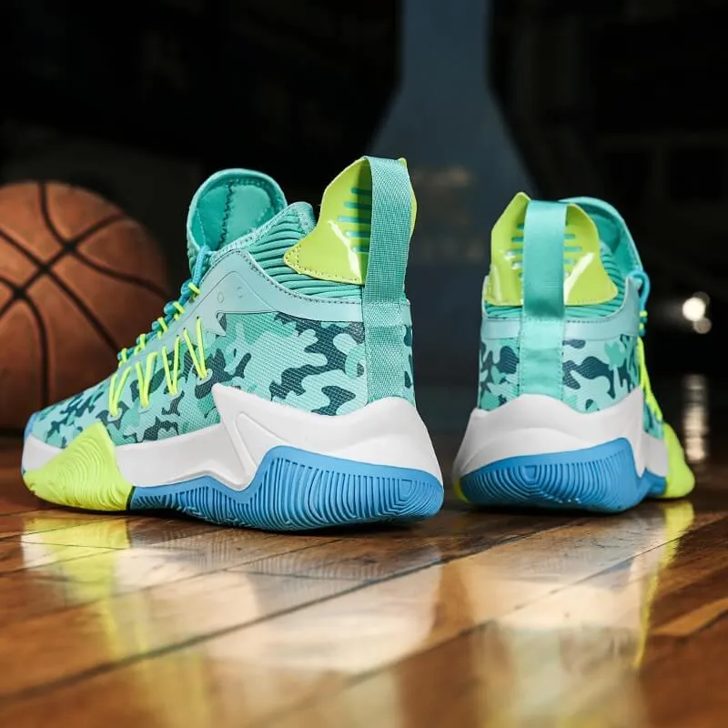 Cushioning High Top Sports Shoes / Unisex Basketball Sneakers - SF0740
