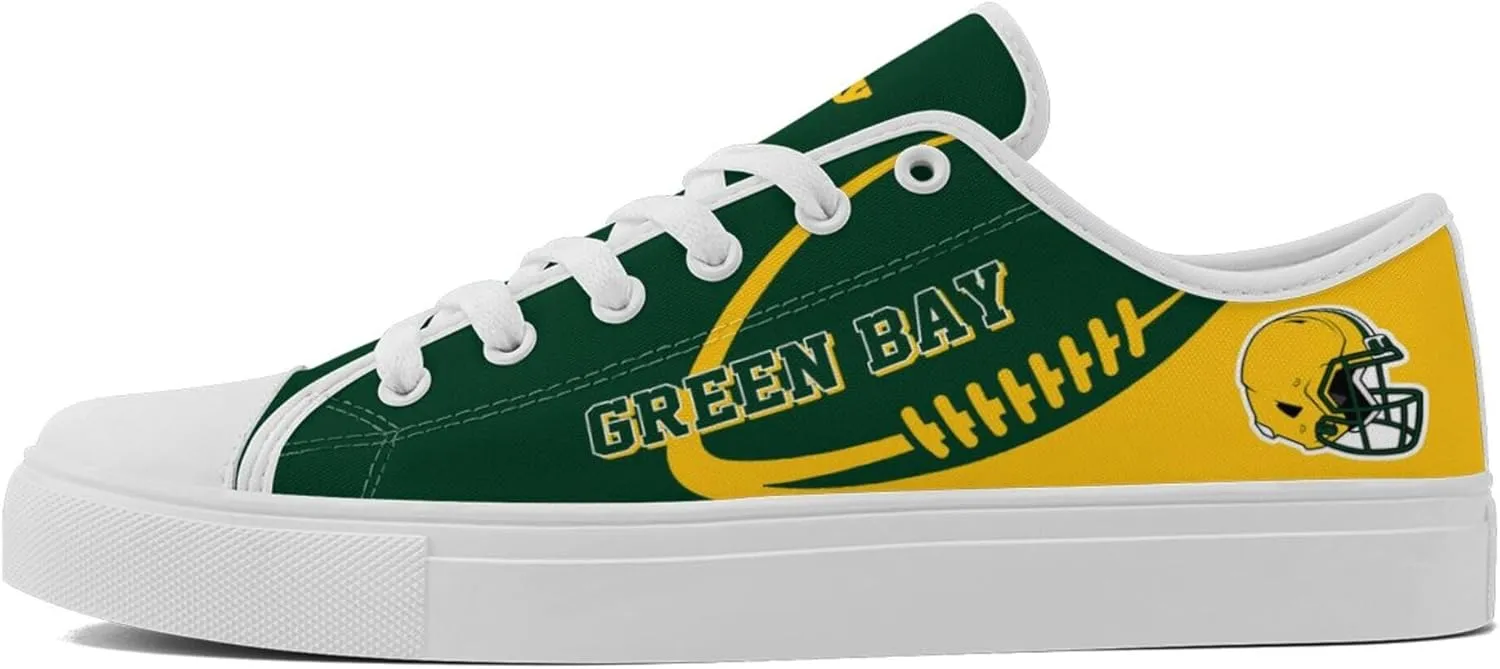 Custom Canvas Shoes,Personalized Custom Canvas Sneakers,Football Style Casual Shoes,Casual Sneakers Lace up Shoes for Women Men Fans Gift