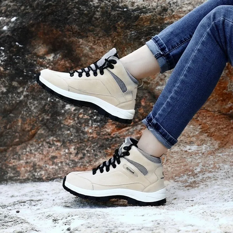 Cuzcare Women Orthopedic Suede Hiking Snow Boots
