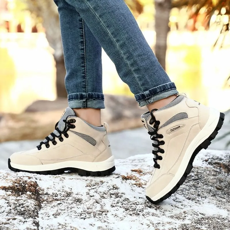 Cuzcare Women Orthopedic Suede Hiking Snow Boots