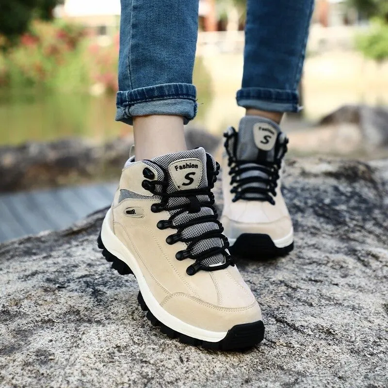 Cuzcare Women Orthopedic Suede Hiking Snow Boots