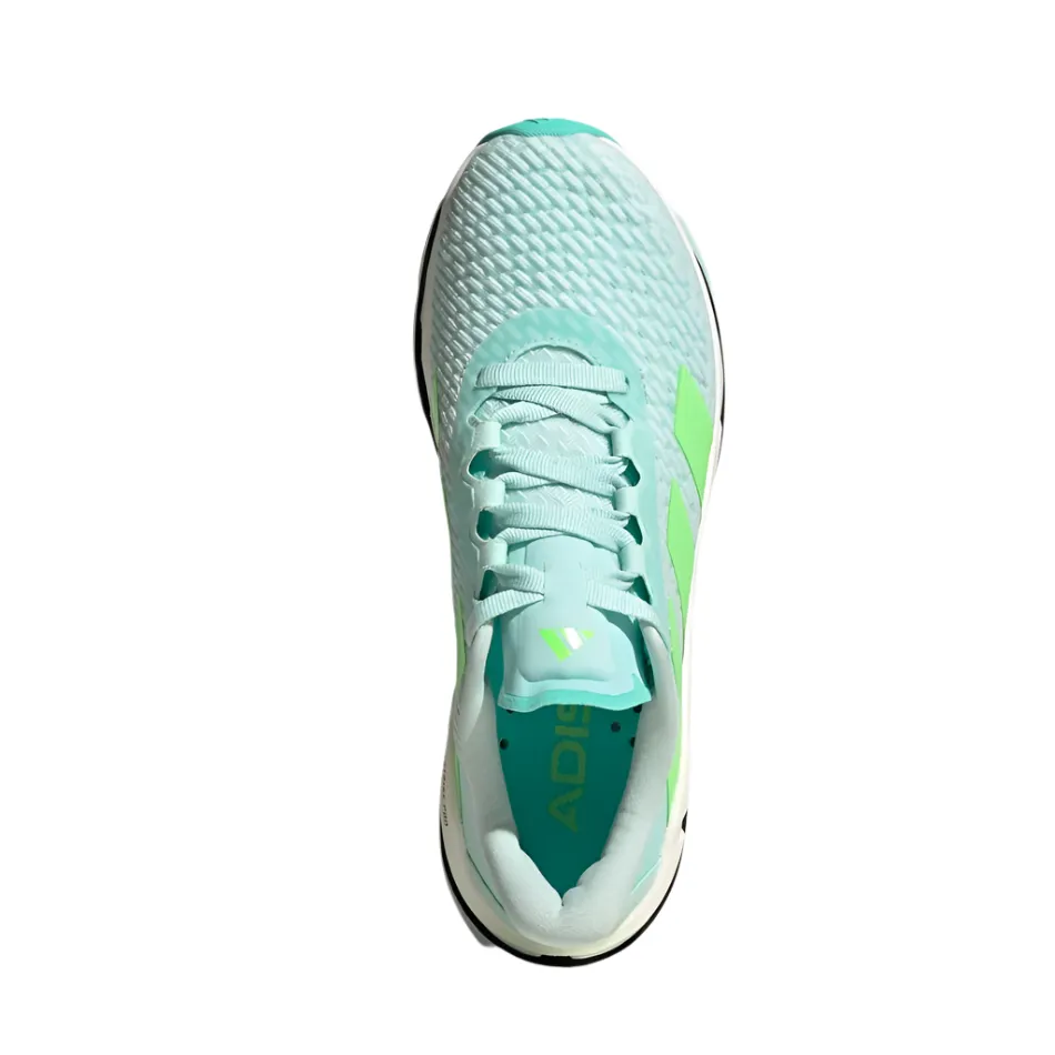 All Around Adidas Women's Adistar BYD Running Shoes in Halo Mint/Lime Burst/Flash Aqua AW25