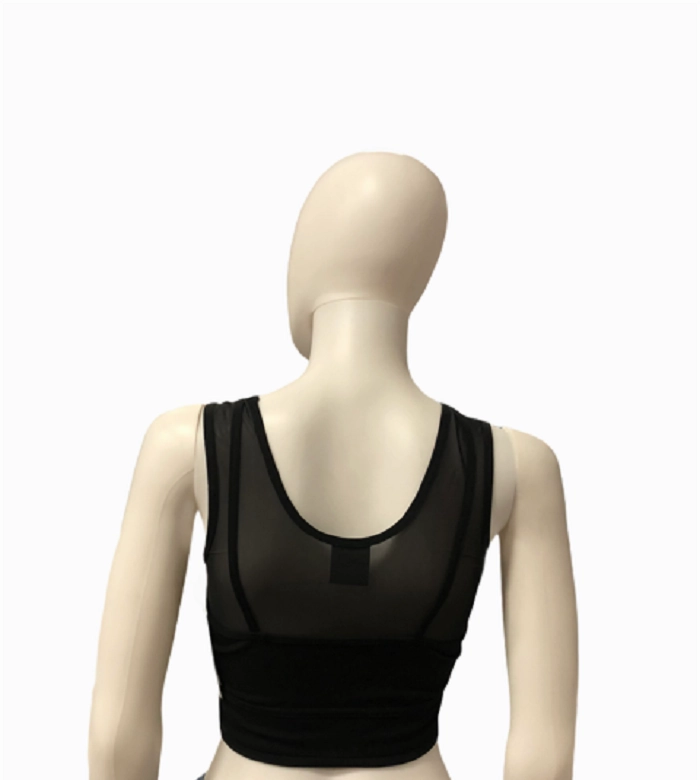 Puma canotta sportiva da donna Studio LAYERED CROP TOP 520223 01 nero Layered Hem