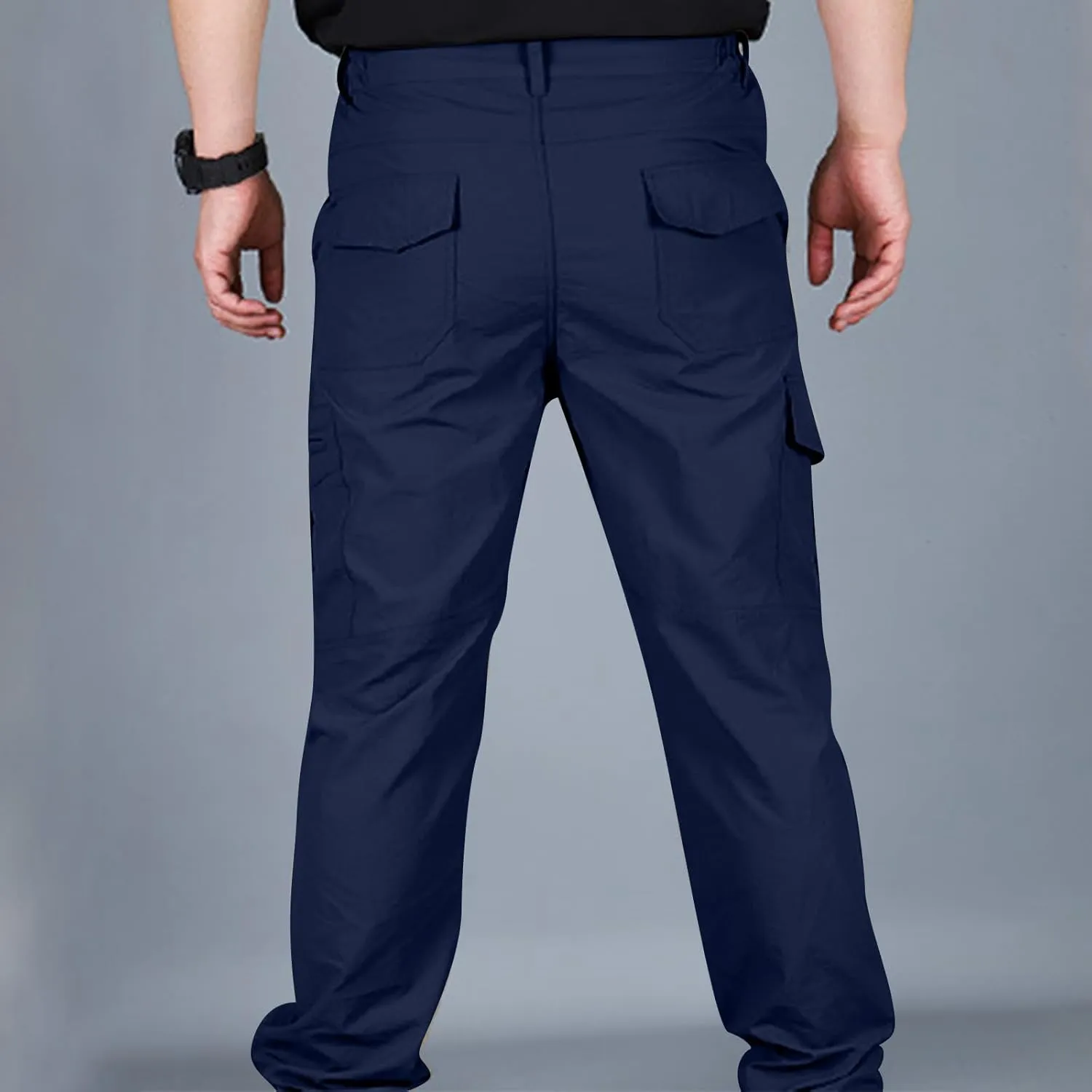 Dgoopd Cargo Pants for Men Lightweight Stretch Hiking Pants Military Cargo Work Pants Ripstop Tactical Waterproof Pants 2025