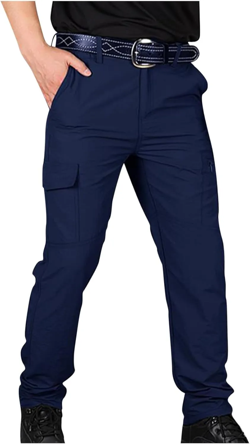 Dgoopd Cargo Pants for Men Lightweight Stretch Hiking Pants Military Cargo Work Pants Ripstop Tactical Waterproof Pants 2025