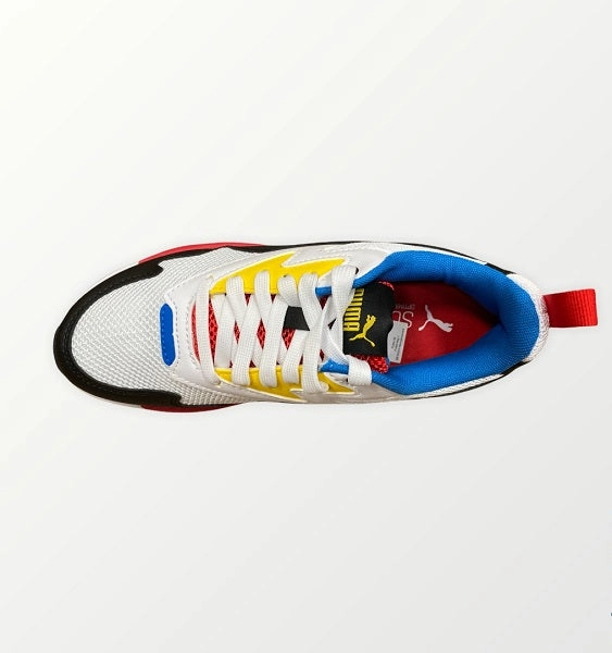 Adjustable Midfoot Strap sand Puma scarpa sneakers da ragazzi X-Ray Lite 374393 20 bianco-nero