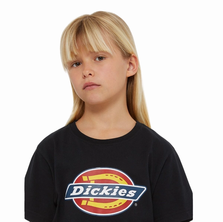 Dickies maglietta manica corta da ragazzi Icon Logo DK0KSR27KBK1 nero Minimal Comfort Style yoga clothing
