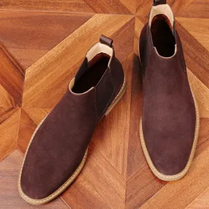 Draflex - Chelsea Boots Heren van Suède met Antislip Zool