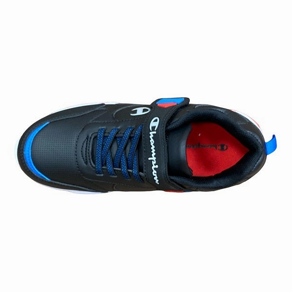 Champion scarpa da ginnastica da bambino con laccio elastico e velcro Wave S32129 CHA KK001 NBK nero temperature regulation