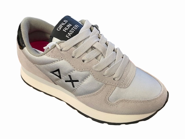 Arch Support Design Carbon Fiber Insert Sun68 Sneakers da donna Ally Nylon Solid Z42201 44 argento