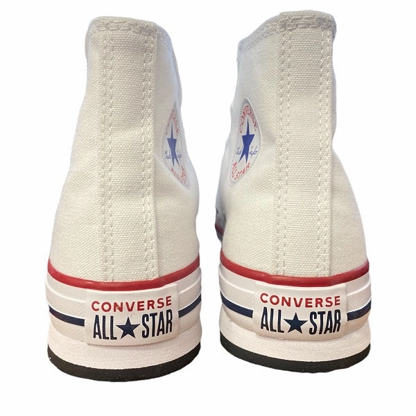 Converse scarpa sneakers da ragazzi  Chuck Taylor All Star Lift Platform 372860C bianco-nero running in a frozen river area shoes