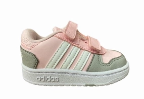 Torsional Control Adidas scarpa da ginnastica da bambina con strappo Hoops 2.0 CMF I FY9453 rosa grigio