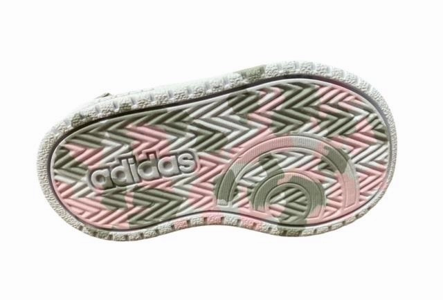 Adidas scarpa da ginnastica da bambina con strappo Hoops 2.0 CMF I FY9453 rosa grigio reinforced - heel shoes Comfort Ankle