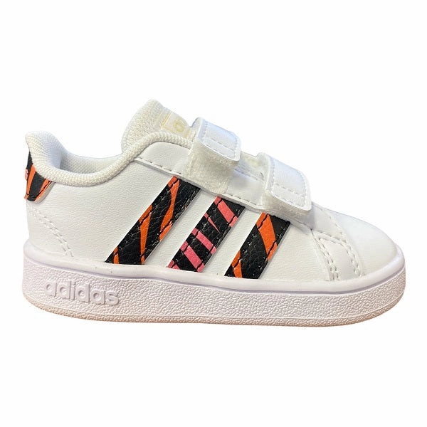Adidas sneakers da bambino Grand Court CF I GZ1079 white-black Molded Heel