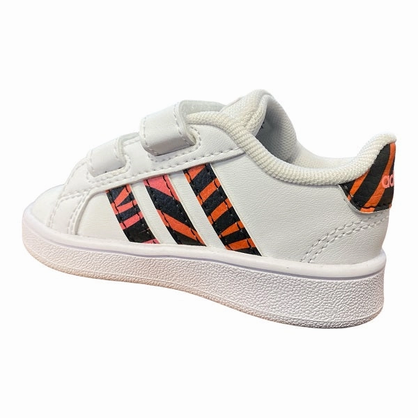 Comfort Padding Around Ankle Adidas sneakers da bambino Grand Court CF I GZ1079 white-black