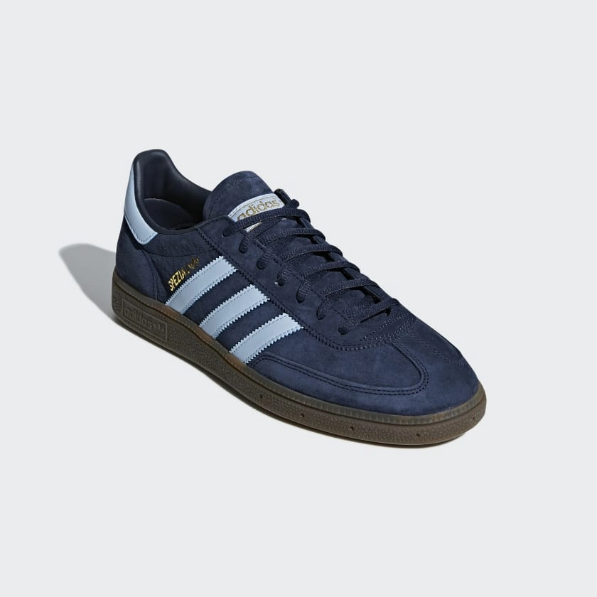 adidas Handball Spezial Men's Navy Suede Trainers BD7633 Dynamic Flex Notches