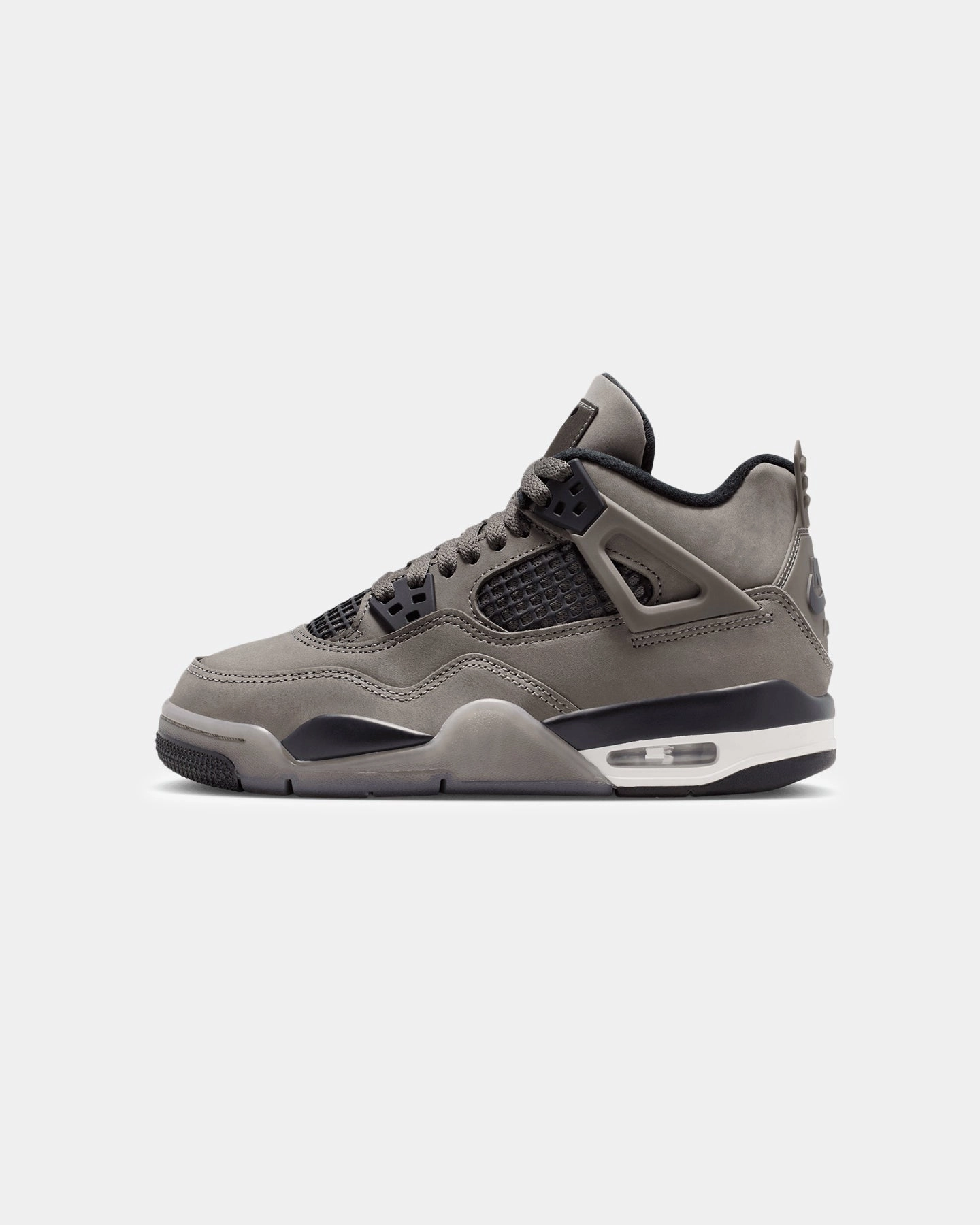 Bend Support Thermo Regulating Jordan Kids' Air Jordan 4 Retro "Cave Stone and Black"(GS) Cave Stone