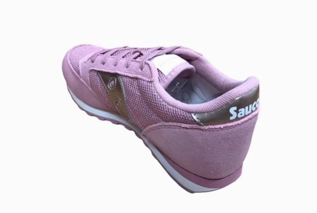 Saucony Originals scarpa sneakers da ragazza Jazz SK159614Y rosa-argento lightweight - materials