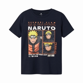 name it maglietta manica corta da bambino Naruto 13234884 blu scuro Oversized Silhouette comfortable top