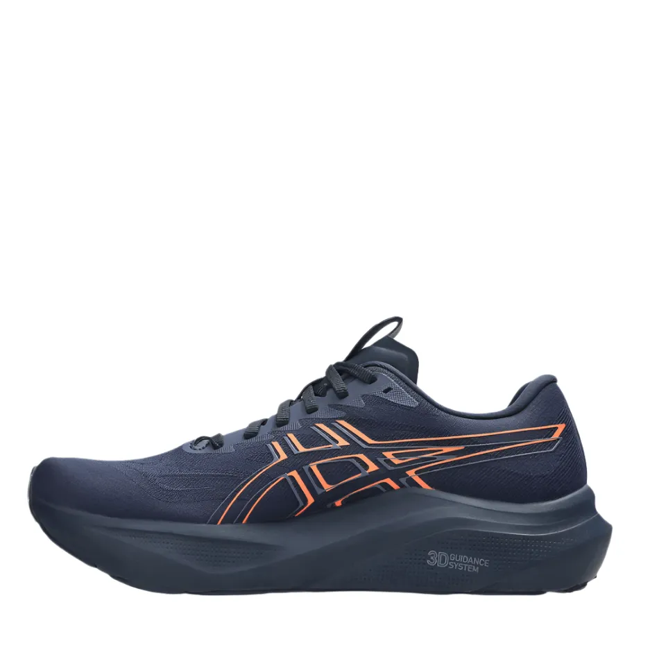 ASICS Men's GT-2000 v14 Running Shoes in Midnight/Vivid Coral AW25 Soft Lining Shoes Ultra Breathable Weave