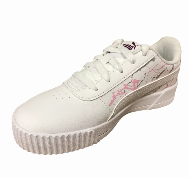 Puma sneakers da bambina Carina Marble Glitter PS 375090 01 white Trail Fitness