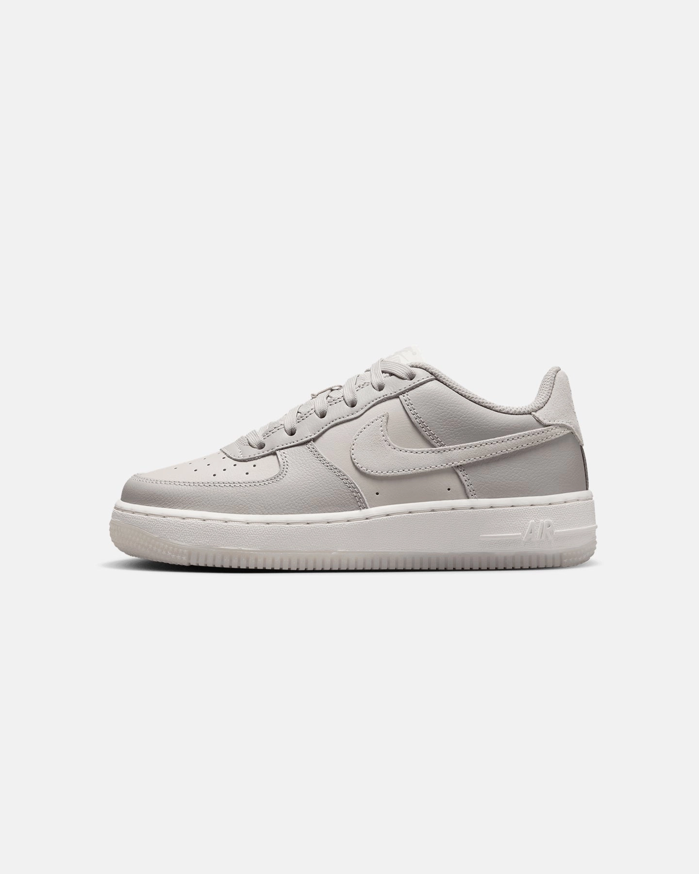 Modern Cushioning Pliable Nike Kids' Air Force 1 LV8 Light Bone/Summit White