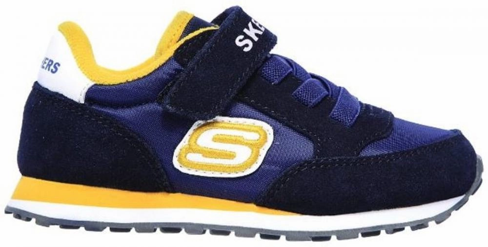 Directional Flex Grooves Skechers scarpa da bambino con lo strappo Retro Sneakers Gorvox 97366N NVGD blu-oro